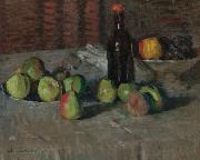 Stilleben mit Apfeln und Flasche, Alexej von Jawlensky